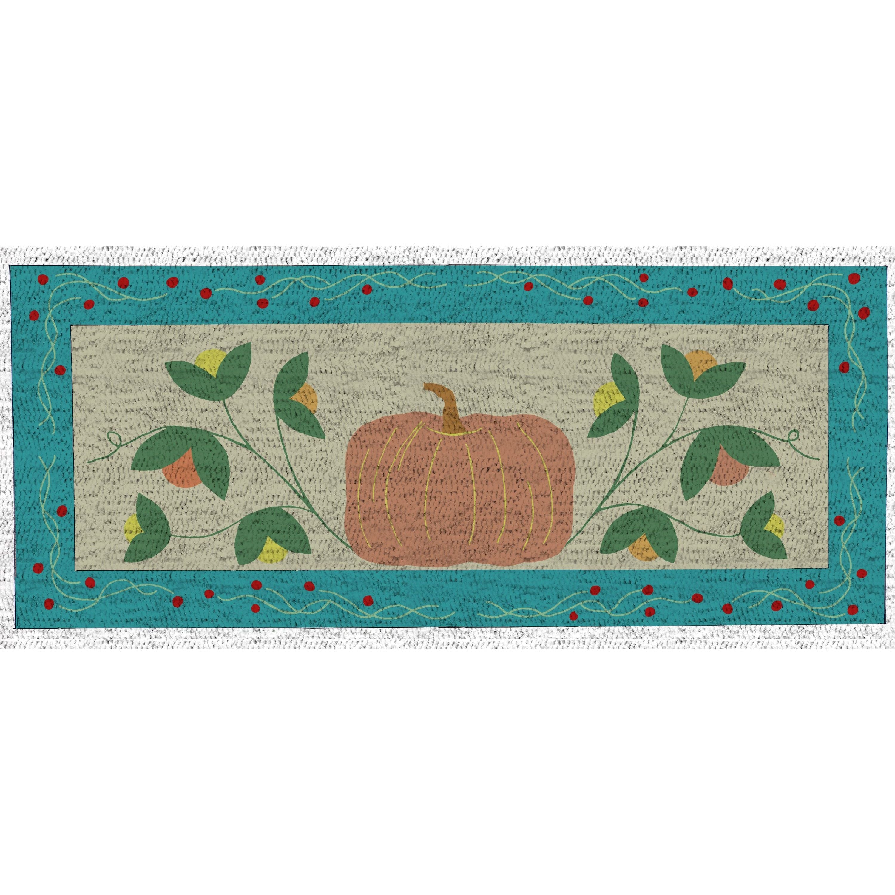 Payton's Primitives Rug Hooking Pattern Autumn Glory Hobby House