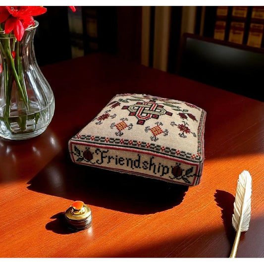 Heart's Ease Examplar Workes | A Scottish Friendship Pincushion