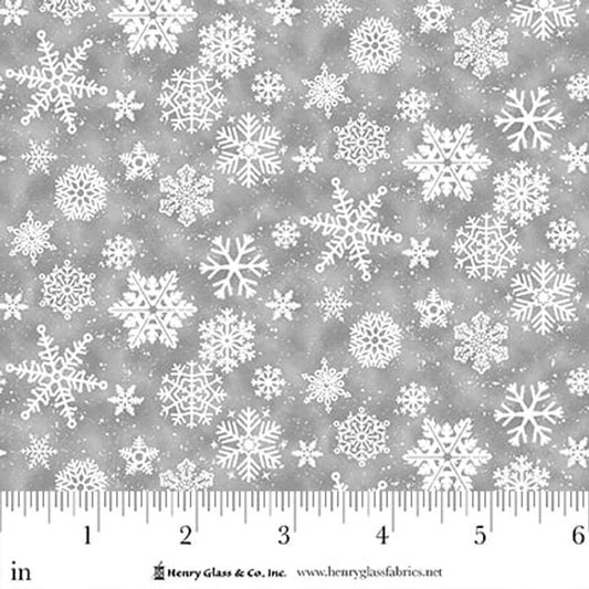 Snow Crew Flannel ~ Snowflake ~ F1288-90 Grey