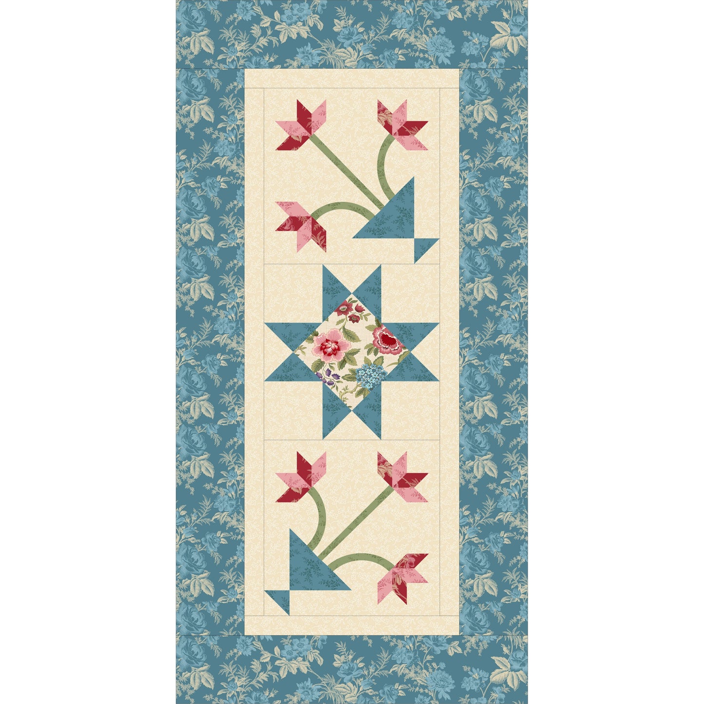 Tulip Cottage Quilts ~ Cottage Blooms Pattern and/or Kit