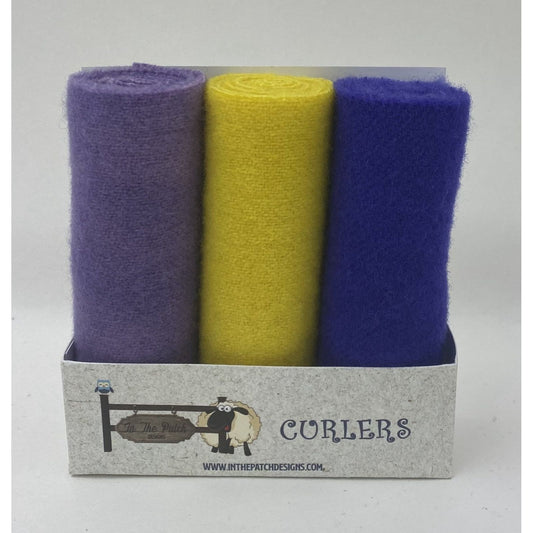 In The Patch Designs Wool Curlers ~ Violets