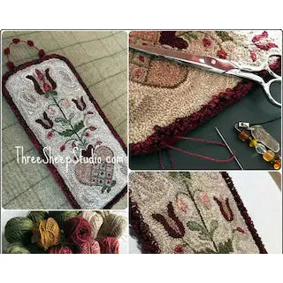 Three Sheep Studio ~ "Be Thee Mine" Punch Needle Pattern #PN558