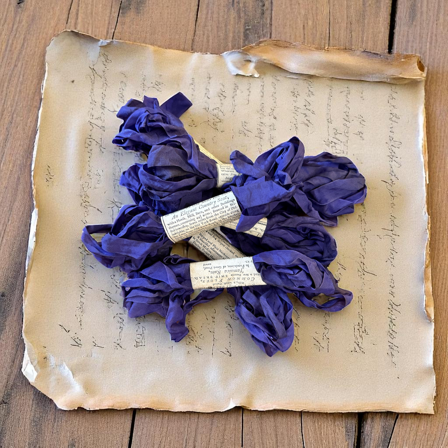 Monahan Papers | Aged Ribbon - Berry Purple