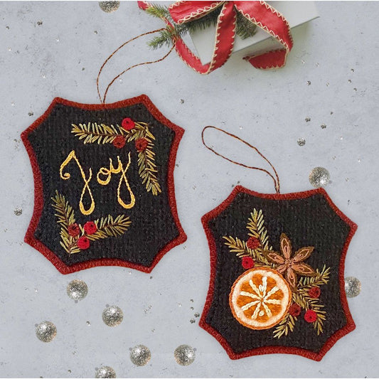 Karen Yaffe Designs ~ Bits of Joy Ornaments Wool Applique Pattern