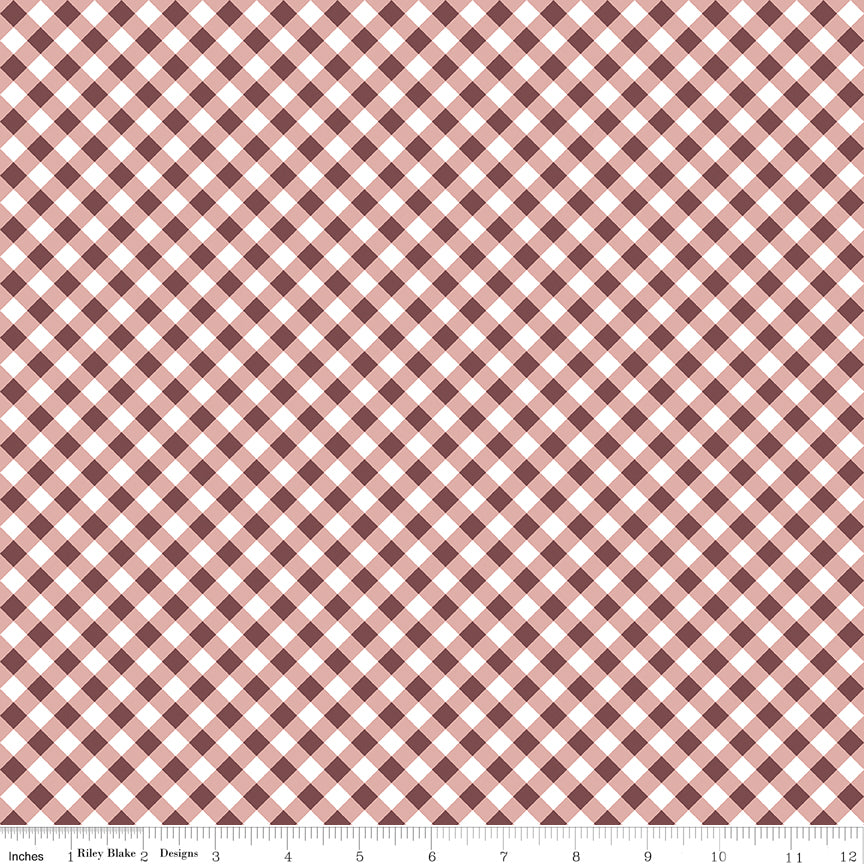 A Walk on the Prairie ~ Gingham ~ C15236-DUSTYROSE