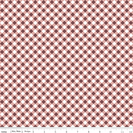 A Walk on the Prairie ~ Gingham ~ C15236-DUSTYROSE