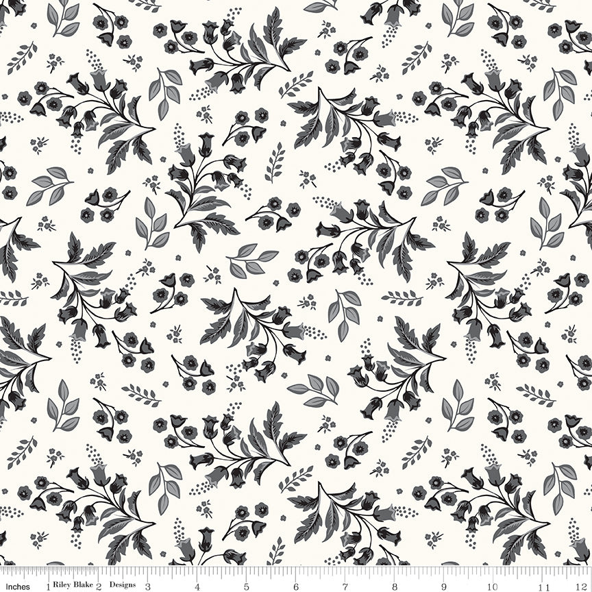 Midnight Meadow ~ Stems ~ C15321-CREAM