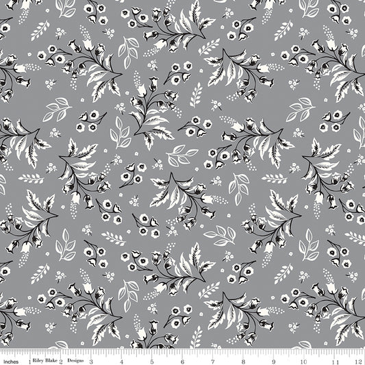 Midnight Meadow ~ Stems ~ C15321-GRAY