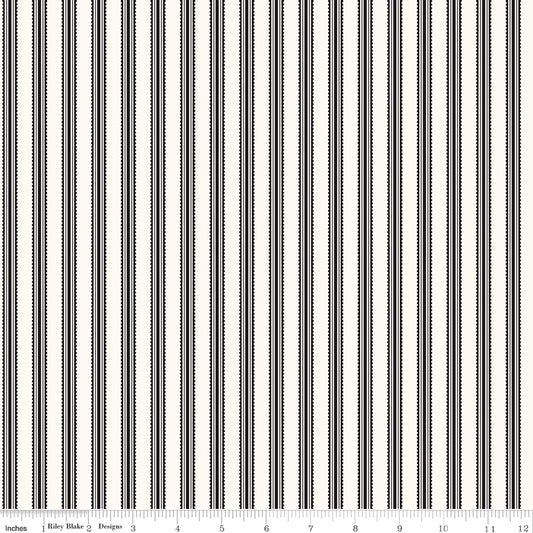 Midnight Meadow ~ Stripes ~ C15323-CREAM