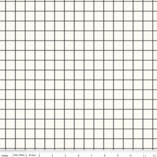 Midnight Meadow ~ Grid ~ C15326-CREAM