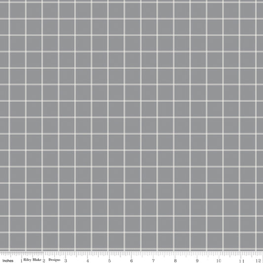 Midnight Meadow ~ Grid ~ C15326-GRAY