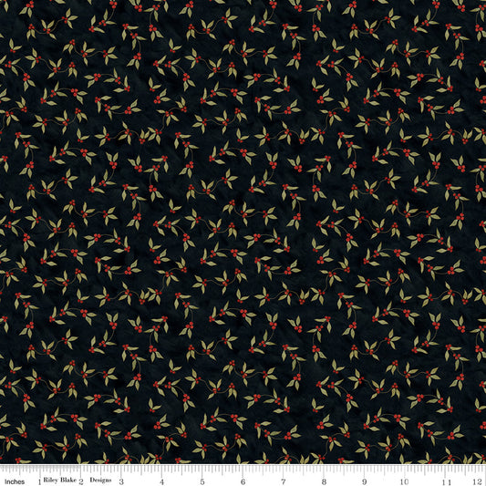 Naughty or Nice ~ Holly Berries ~ C16263-BLACK