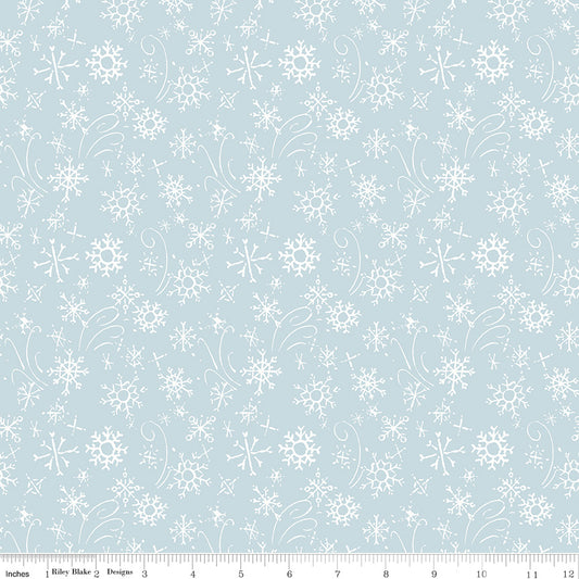 Santa's Tree Farm ~ Snowflakes ~ C16454-SKY