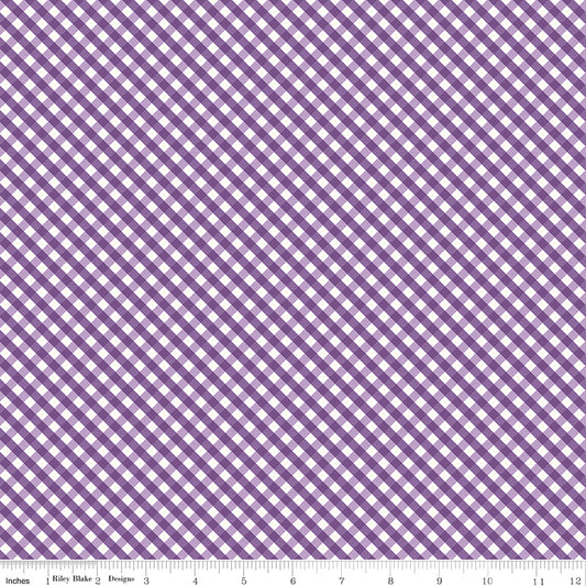 Hydrangeas in the Garden ~ Gingham ~ C16835-PURPLE