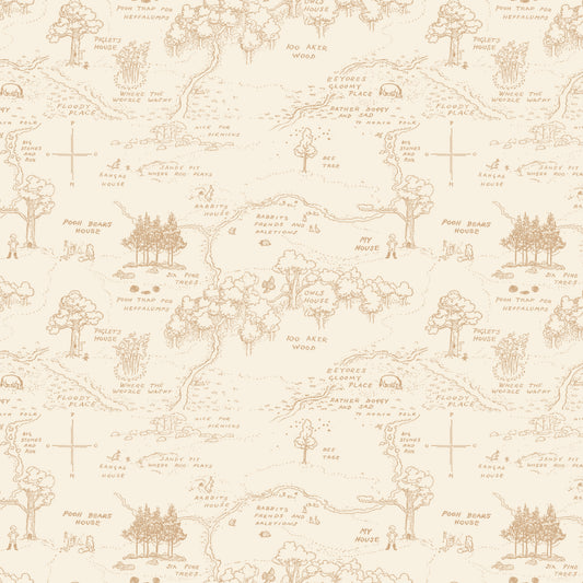 Winnie the Pooh ~ Map ~ C17001-CREAM