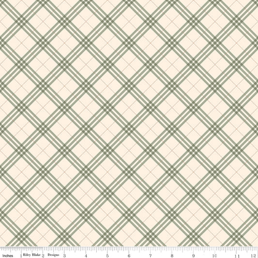 Coffee Time ~ Plaid ~ C17133-CREAM