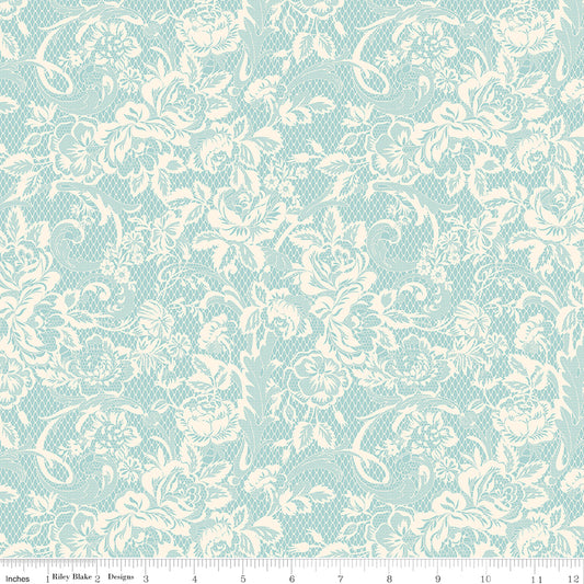 Rose & Violet's Bouquet des Fleur ~ Lace ~ C17292-BLUE