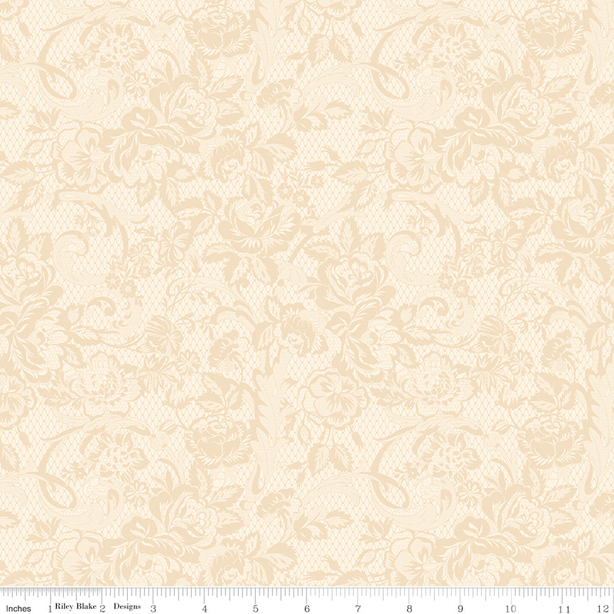 Rose & Violet's Bouquet des Fleur ~ Lace ~ C17292-CREAM