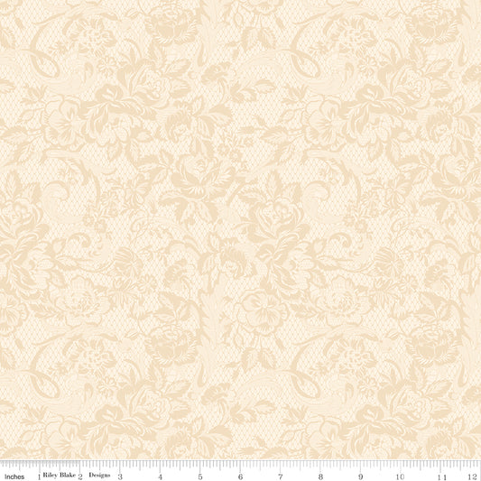 Rose & Violet's Bouquet des Fleur ~ Lace ~ C17292-CREAM