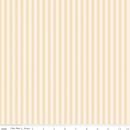 Rose & Violet's Bouquet des Fleur ~ Stripes ~ C17293-CREAM