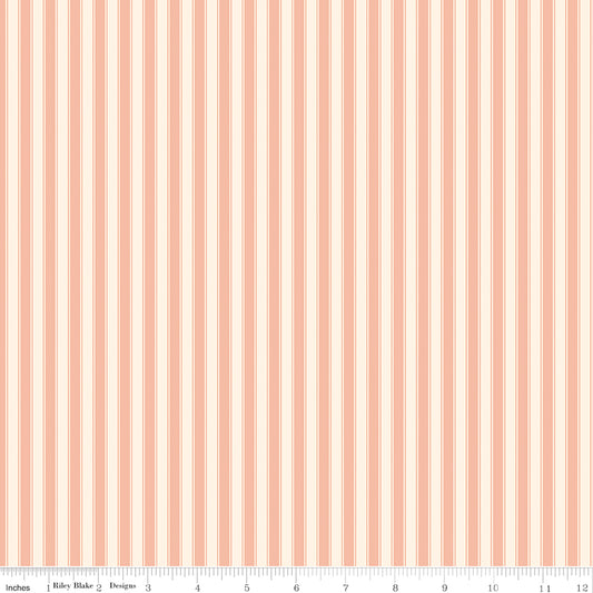 Rose & Violet's Bouquet des Fleur ~ Stripes ~ C17293-PEACH