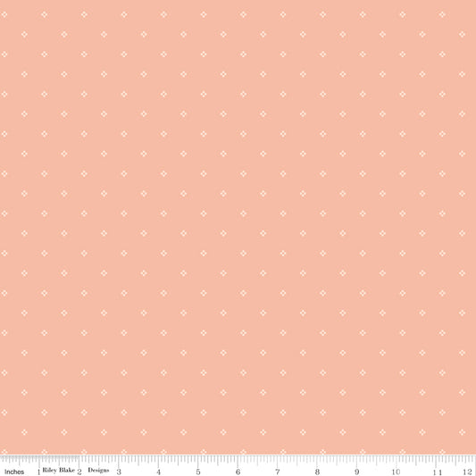 Rose & Violet's Bouquet des Fleur ~ Dots ~ C17294-PEACH