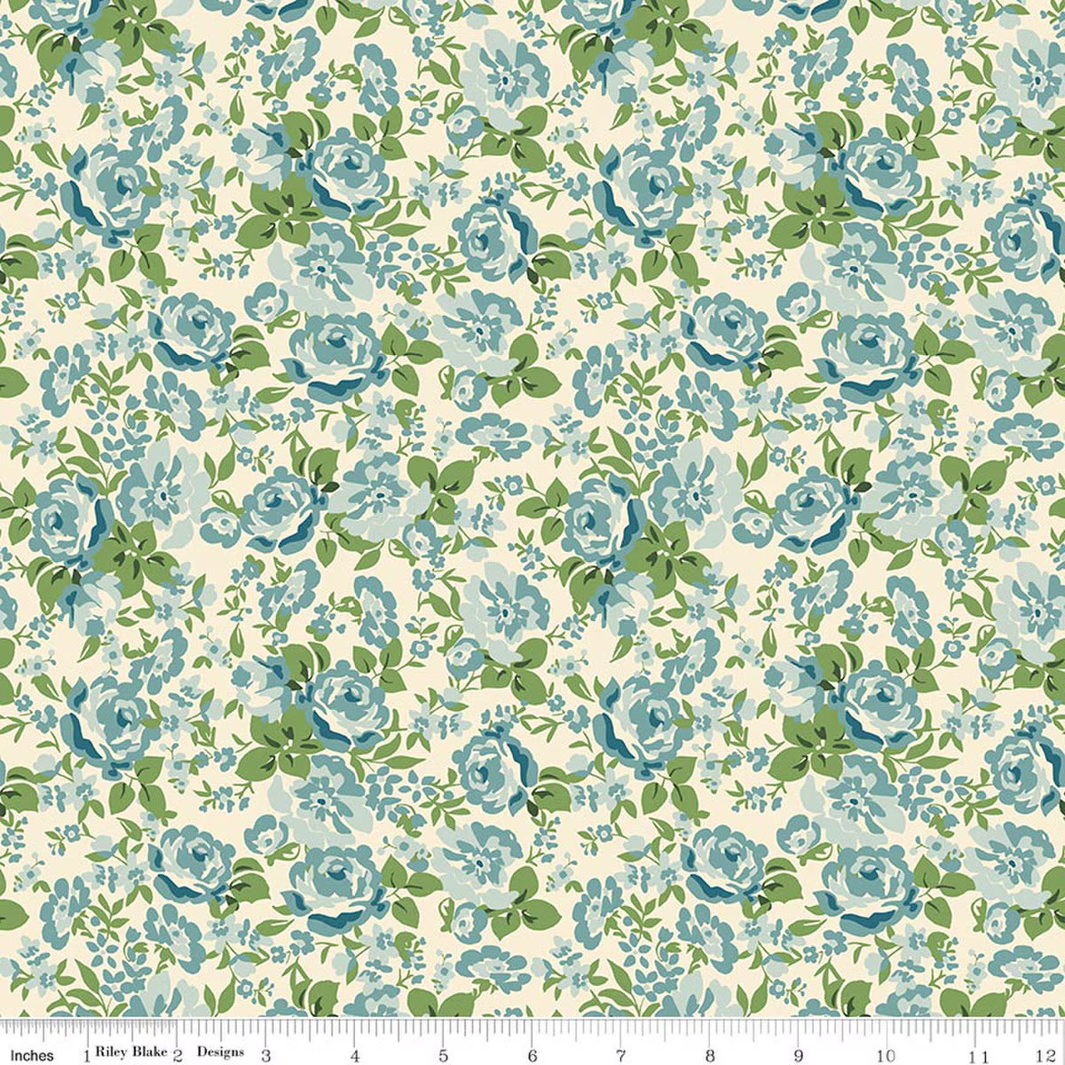 Cowgirl ~ Floral ~ C17481-BLUE