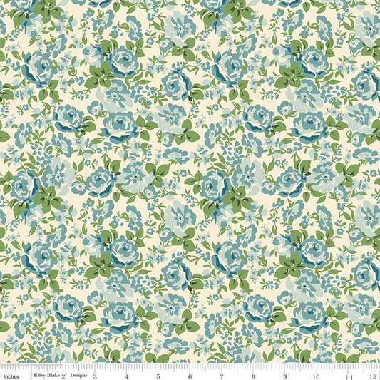 Cowgirl ~ Floral ~ C17481-BLUE