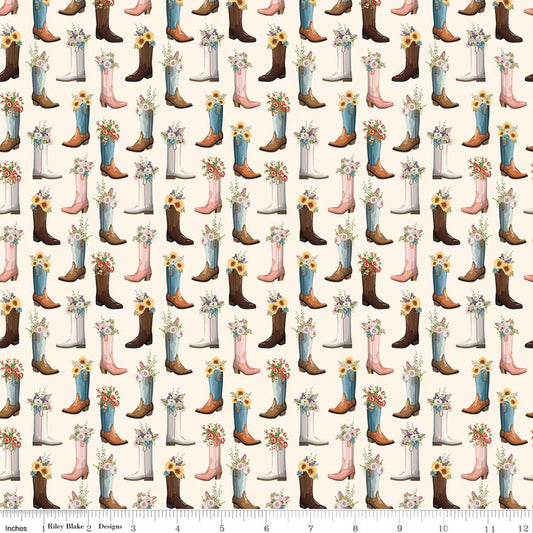 Cowgirl ~ Boots ~ C17484-CREAM