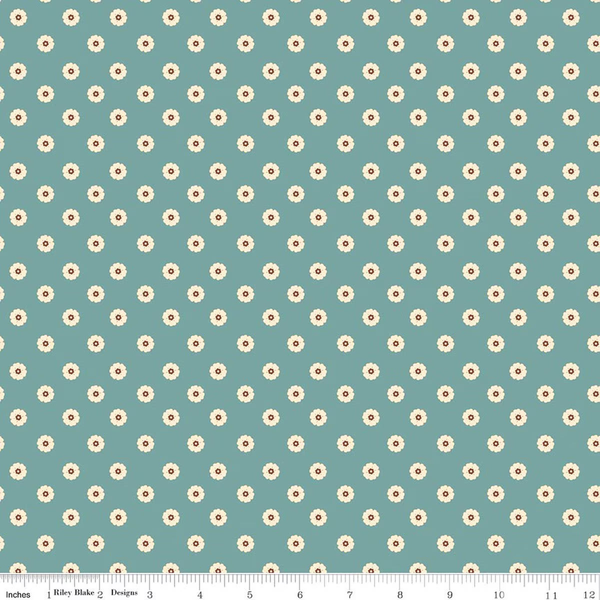 Cowgirl ~ Flower Dots ~ C17486-BLUE