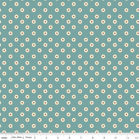 Cowgirl ~ Flower Dots ~ C17486-BLUE