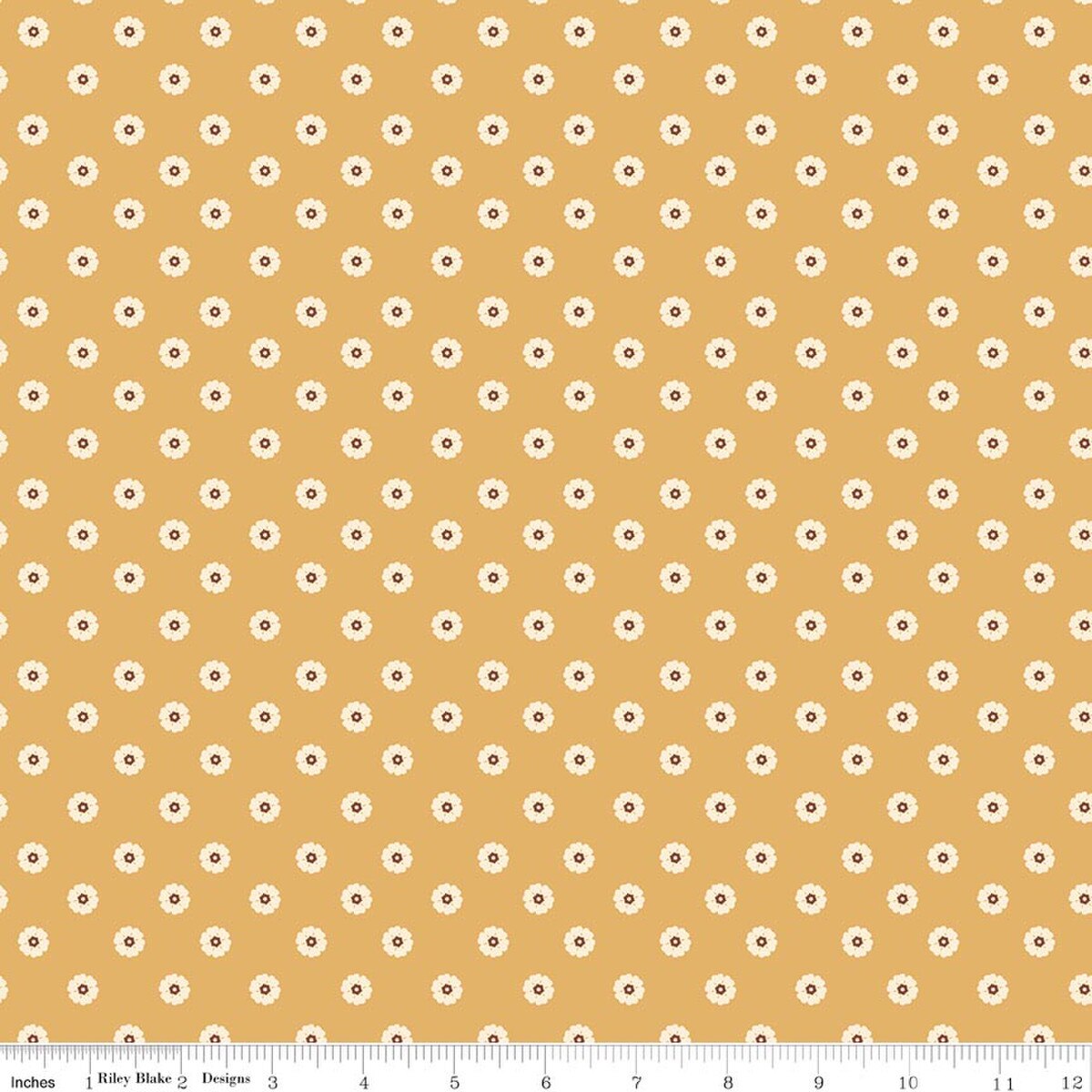 Cowgirl ~ Flower Dots ~ C17486-YELLOW