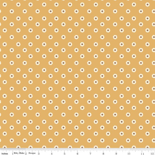 Cowgirl ~ Flower Dots ~ C17486-YELLOW