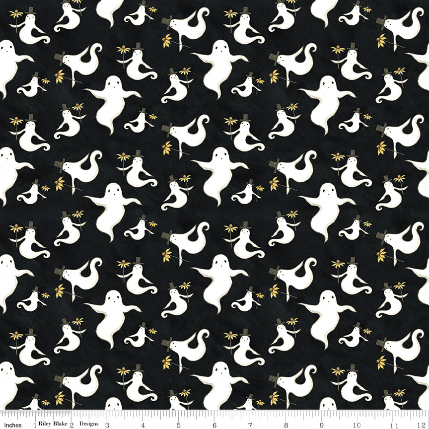 Spooky ~ Ghosts ~ C17571 BLACK