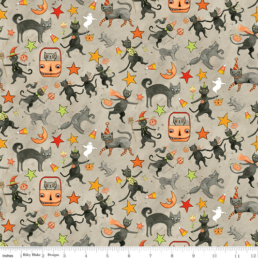 Spooky ~ Cats ~ C17572 GREY