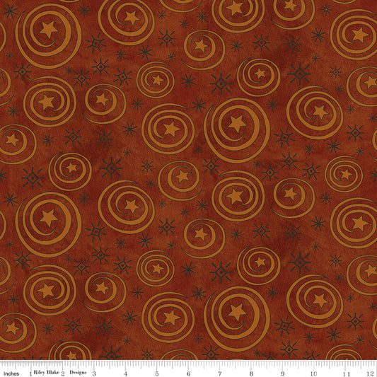Spooky ~ Stars and Swirls ~ C17573 RUSTYOAK