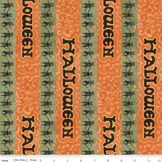 Spooky ~ Halloween Stripe ~ C17574 GREEN