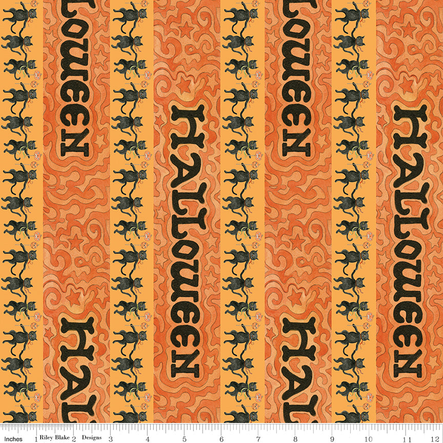 Spooky ~ Halloween Stripe ~ C17574 PUMPKIN