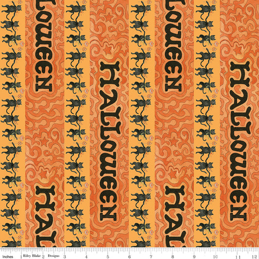 Spooky ~ Halloween Stripe ~ C17574 PUMPKIN