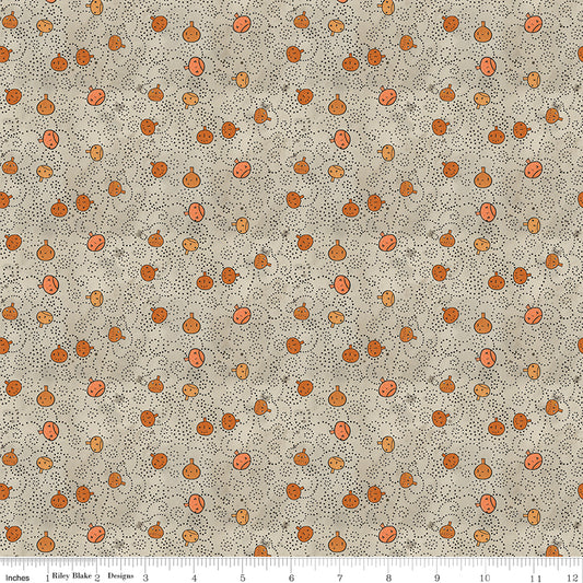 Spooky ~ Pumpkins ~ C17575 GREY