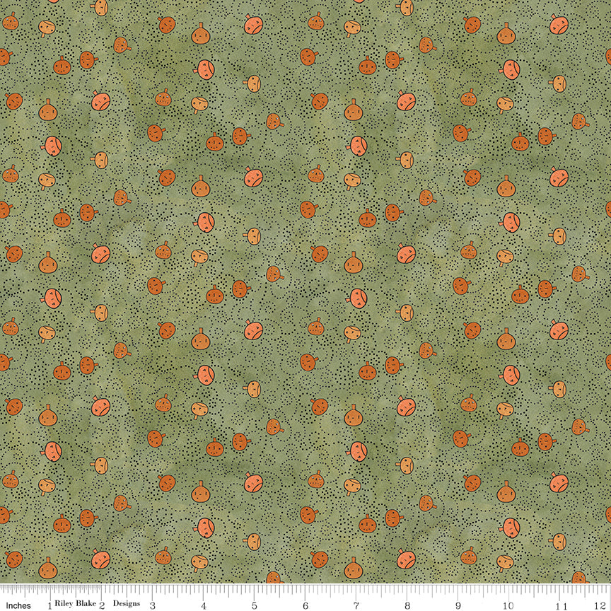 Spooky ~ Pumpkins ~ C17575 GREEN