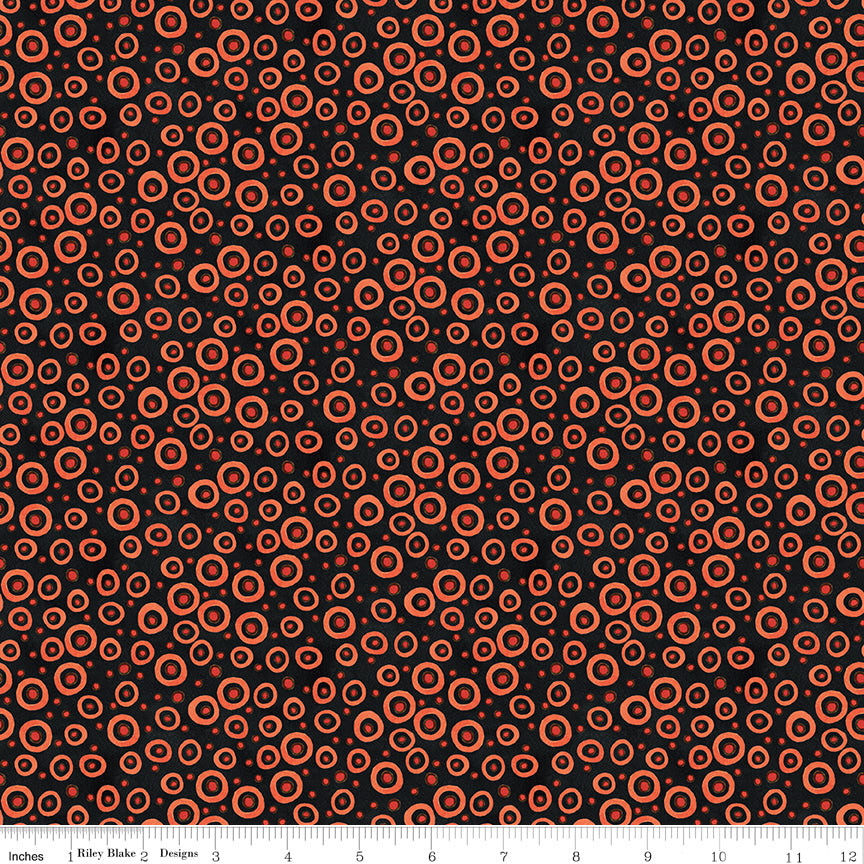 Spooky ~ Polka Dots ~ C17577 BLACK