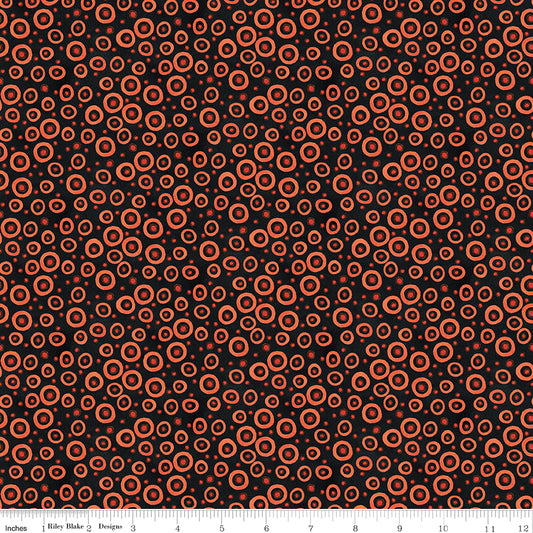 Spooky ~ Polka Dots ~ C17577 BLACK
