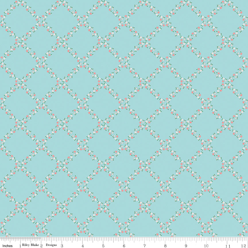 Whimsical Woodland ~ Lattice ~ C17643-AQUA