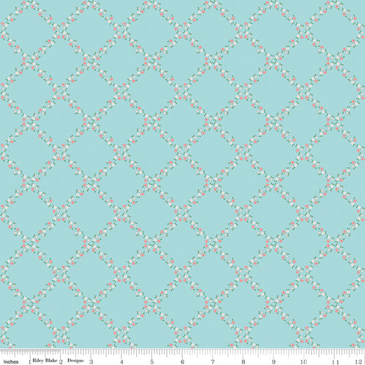 Whimsical Woodland ~ Lattice ~ C17643-AQUA