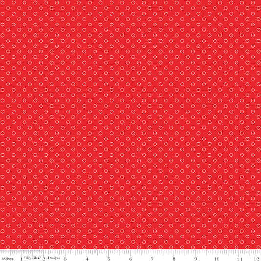 Whimsical Woodland ~ Circle Dots ~ C17647 Red