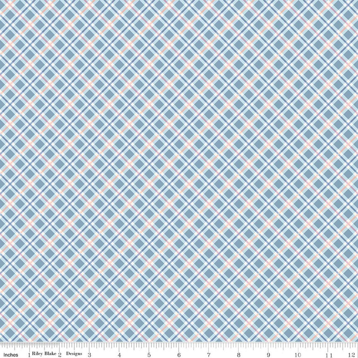 Daybreak on the Prairie ~ Plaid ~ CD17686 ~ Blue