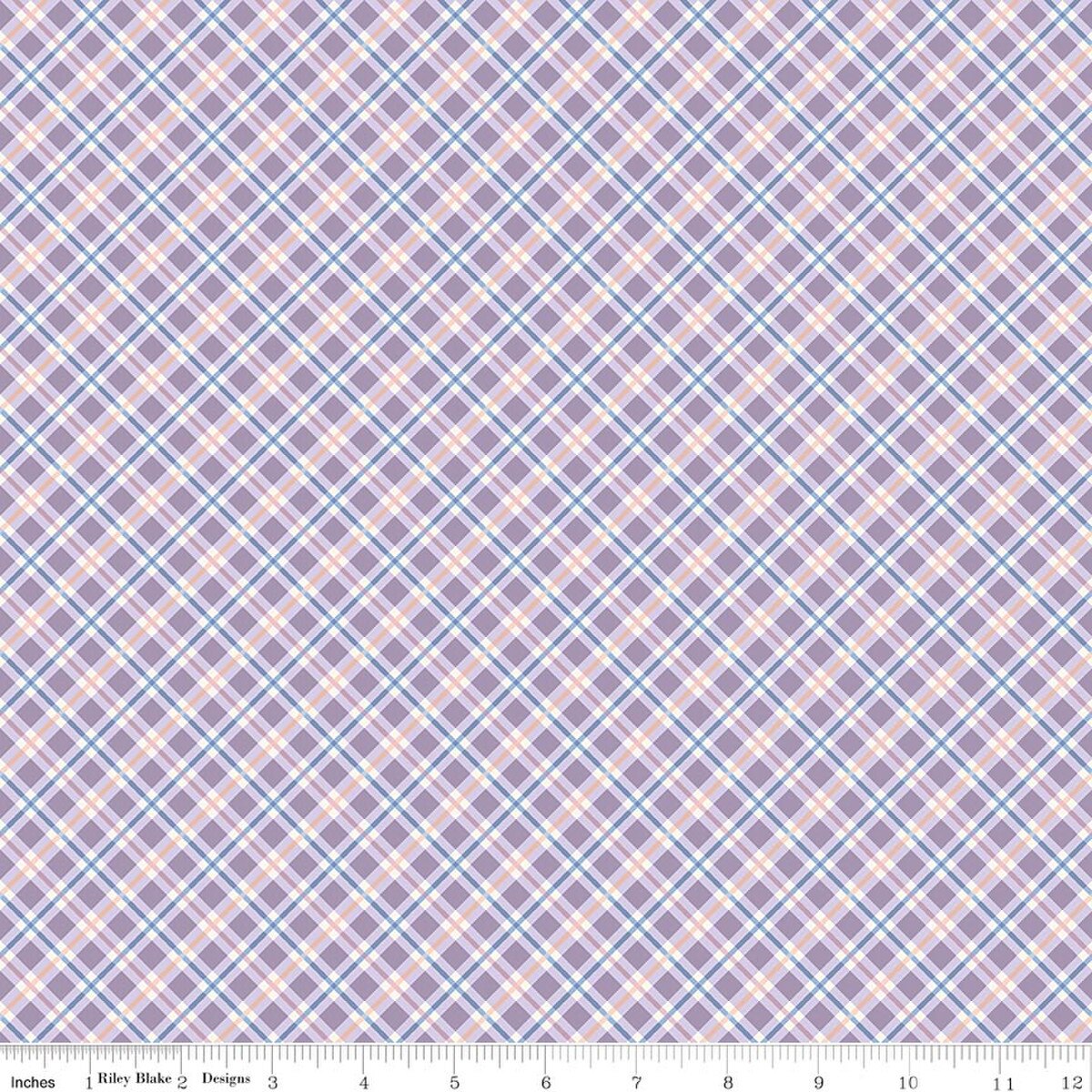 Daybreak on the Prairie ~ Plaid ~ CD17686 ~ Purple