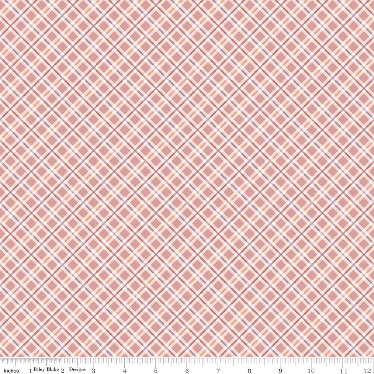 Daybreak on the Prairie ~ Plaid~ CD17686 ~Rose