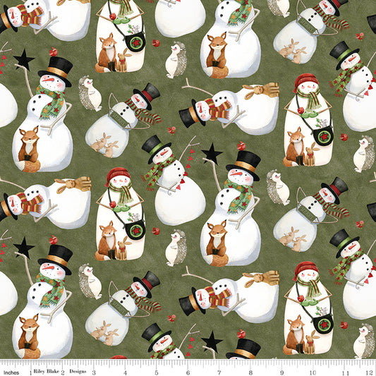 Northern Christmas ~ Snowmen ~ C17831-GREEN